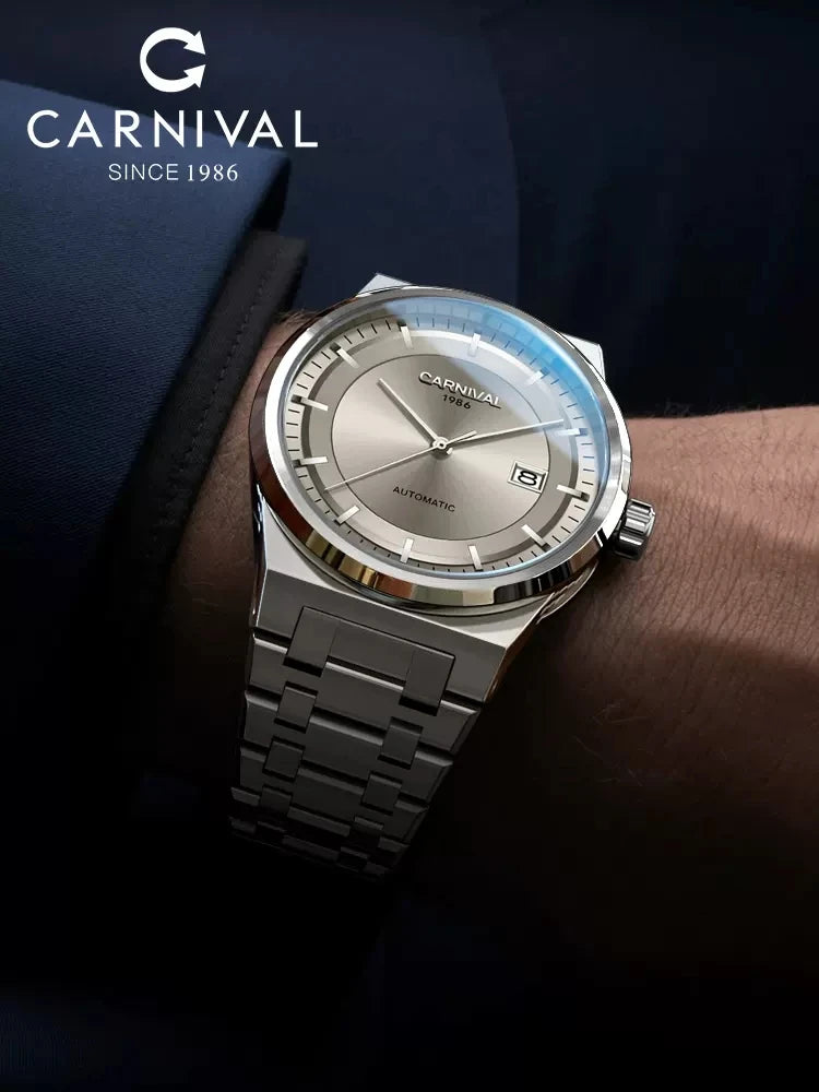 Men's CARNIVAL Business Automatic Watch - Luxury Waterproof 50M
