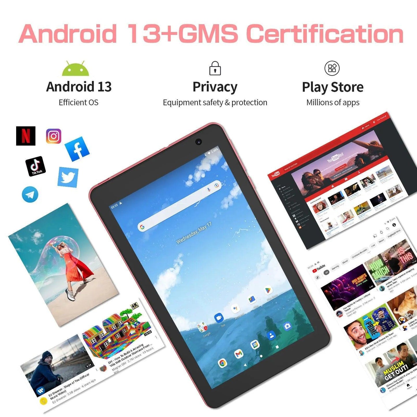 SARAOU Tablet PRITOM Android 13 8 Inch - SARAOU