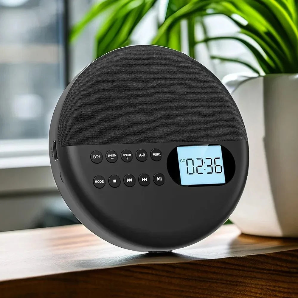 Lecteur CD Portable Bluetooth 5.0
