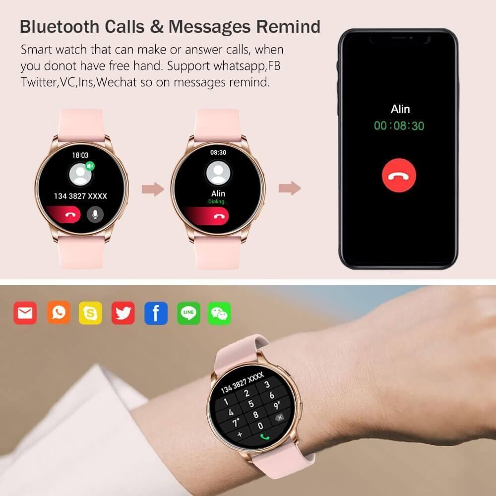 SARAOU Smart Watch Women Bluetooth Call - SARAOU
