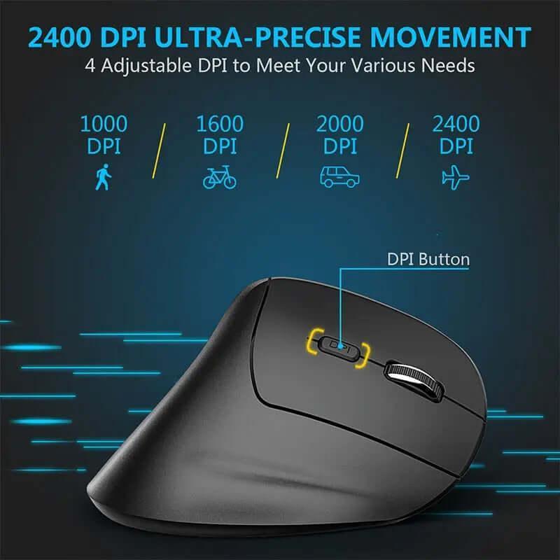 SARAOU iClever WM101 ergonomic mouse, vertical wireless - SARAOU