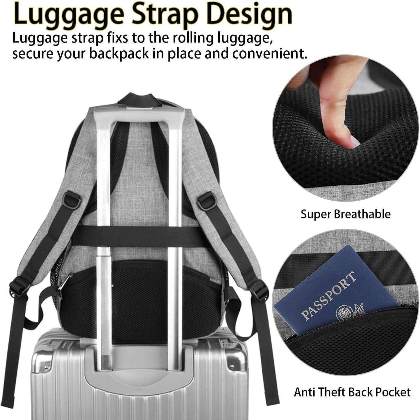 SARAOU Backpack Travel Laptop - SARAOU