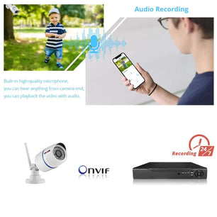 4MP 1080P IP Camera Outdoor WiFi Home Security Camera Wireless Surveillance Wi Fi Bullet Waterproof IP Video HD Camara CamHi Cam SARAOU