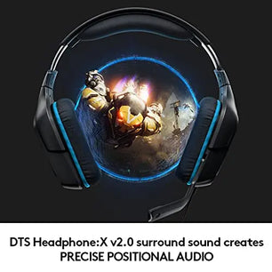 Casque de jeu filaire avec son surround 7.1 et micro flip-to-mute SARAOU