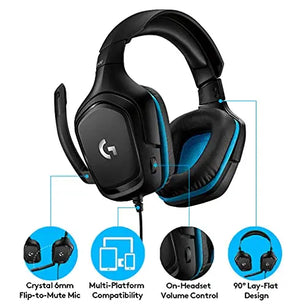 Casque de jeu filaire avec son surround 7.1 et micro flip-to-mute SARAOU