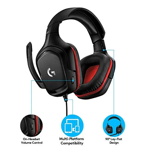 Casque de jeu filaire avec son surround 7.1 et micro flip-to-mute SARAOU