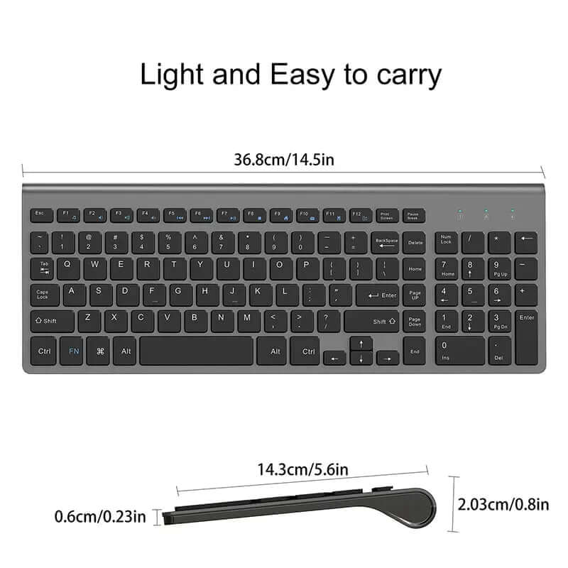 French Keyboard AZERTY Wireless 2.4G USB SARAOU