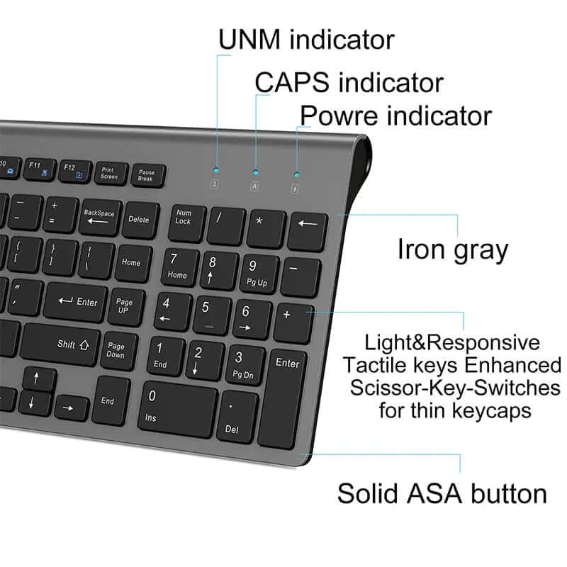 French Keyboard AZERTY Wireless 2.4G USB SARAOU