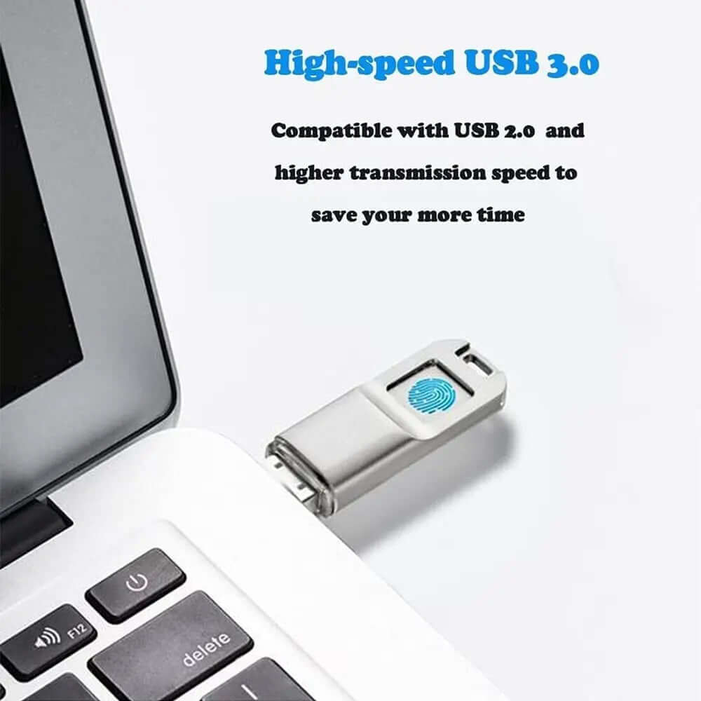 Fingerprint USB3.0 Flash Drive 32G 64G 128G Accurate Identificaiotn Privacy Management Key USB Fingerprint Flash Drive SARAOU