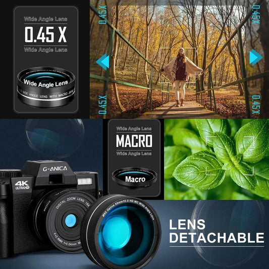 SARAOU Digital Camera G-Anica 4K 48MP 3-color filter - SARAOU