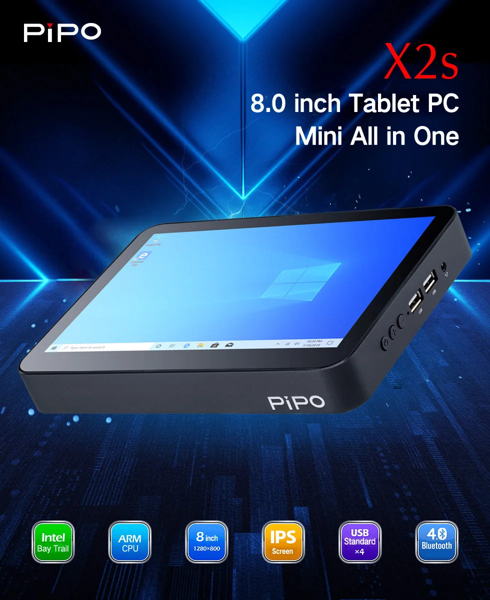 Mini PC Pipo X2S 8'' Écran Tactile