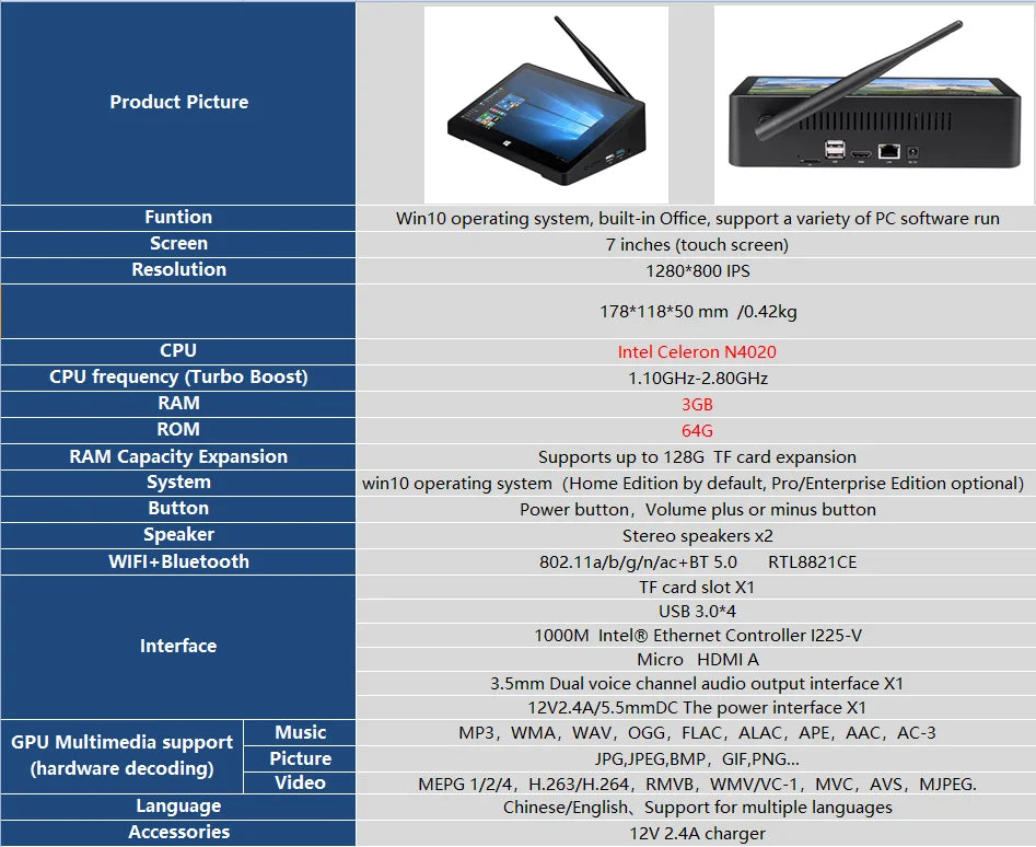 PIPO X8Pro Mini PC Windows 10