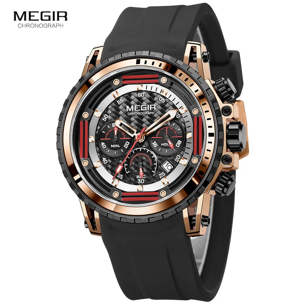 Montre Sport MEGIR Homme Chronographe Étanche