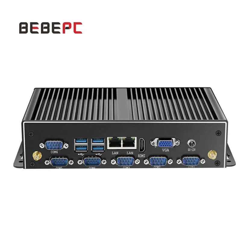 Mini Industrial PC Fanless Core i7 i5 4200U Celeron 2955U HD WiFi 6*RS232 RS485 Windows 10 Computer Linux Dual LAN 6*COM SARAOU