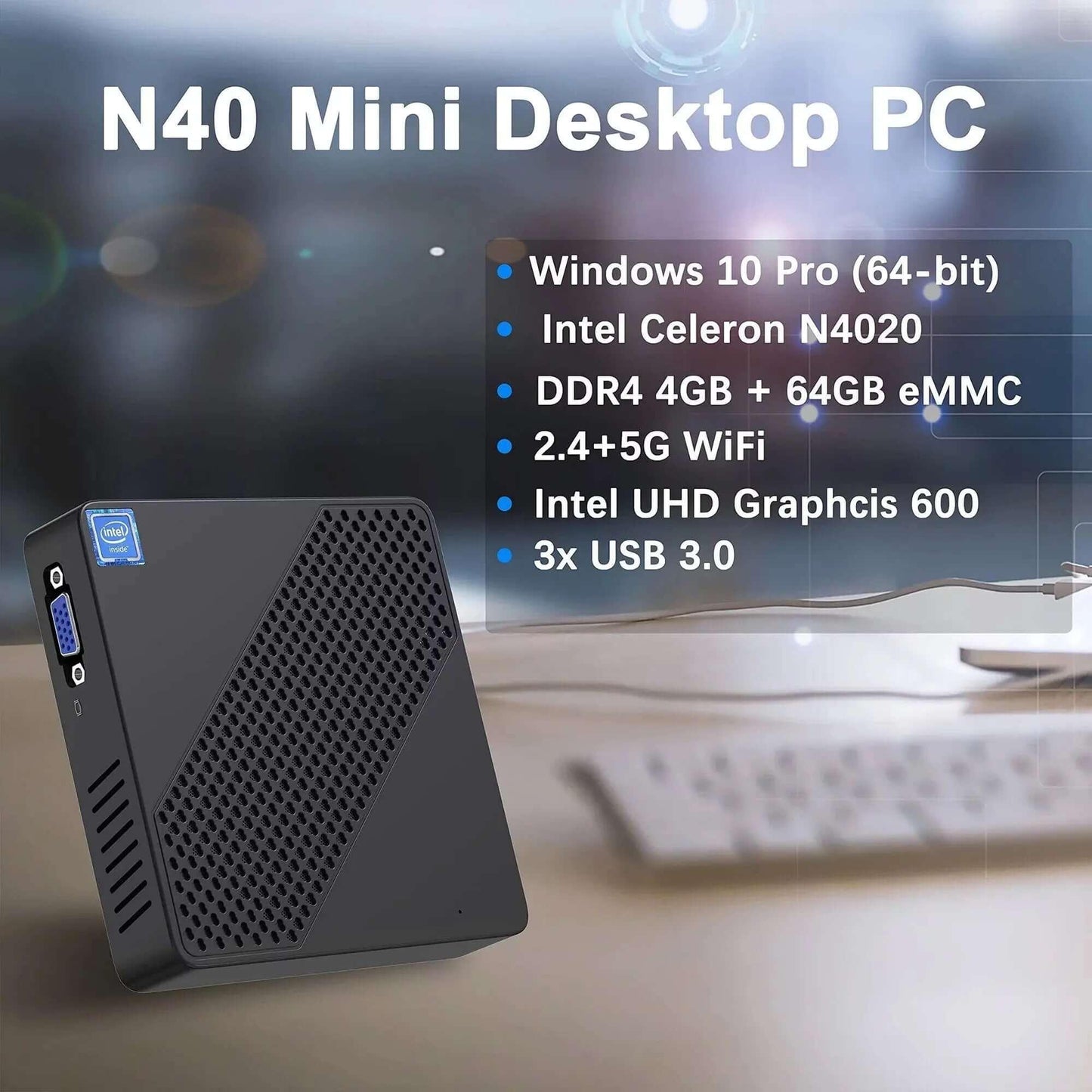 SARAOU Minisforum Mini PC Intel Celeron - SARAOU