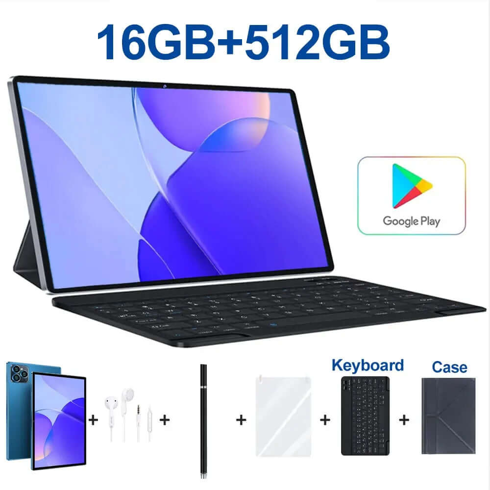 New Tablet Android Pad 14 Pro 16G+512G 10.1 Inch New Tablette 5G Dual SIM Card or WIFI Google Play PC Tablet Kids for Study Work SARAOU