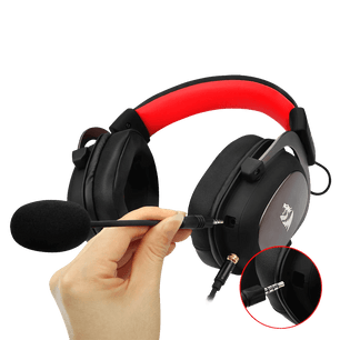 Redragon H510 Zeus Wired Gaming Headset 7.1 Surround Sound Multi Platforms Headphone Works PC Phone PS5/4/3 Xbox One/Series X NS SARAOU