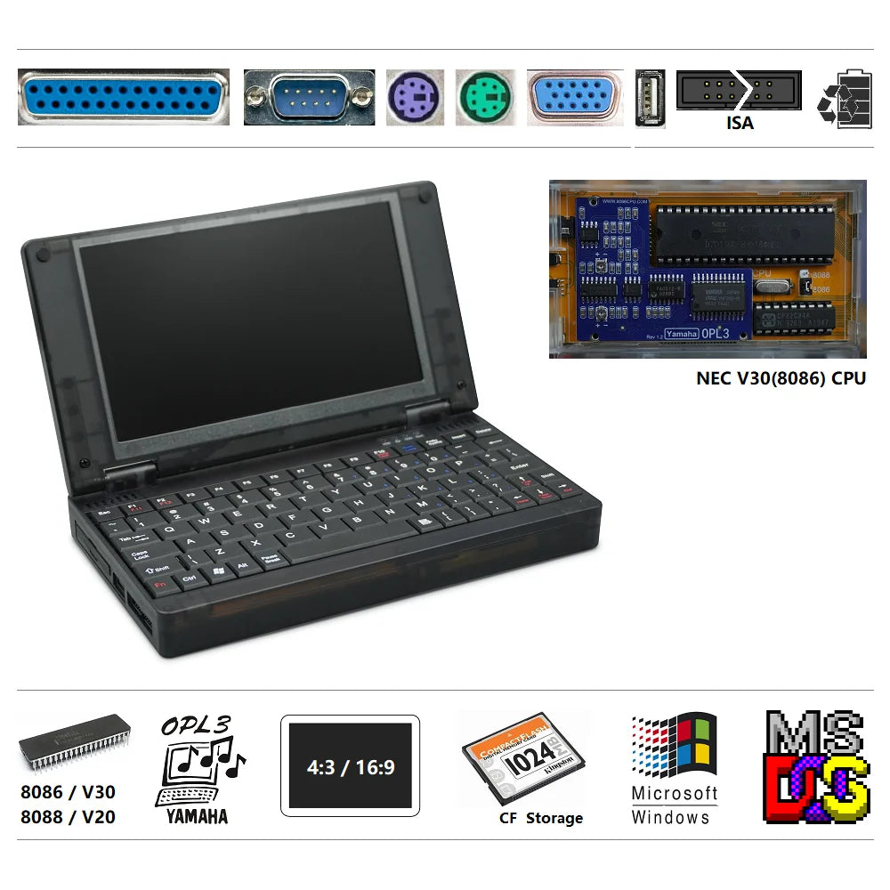 Ordinateur Rétro DOS Windows 3.0