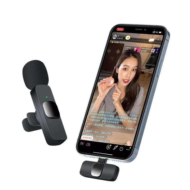 Basix Wireless Lavalier Microphone - High-Quality Audio for iPhone & YouTube