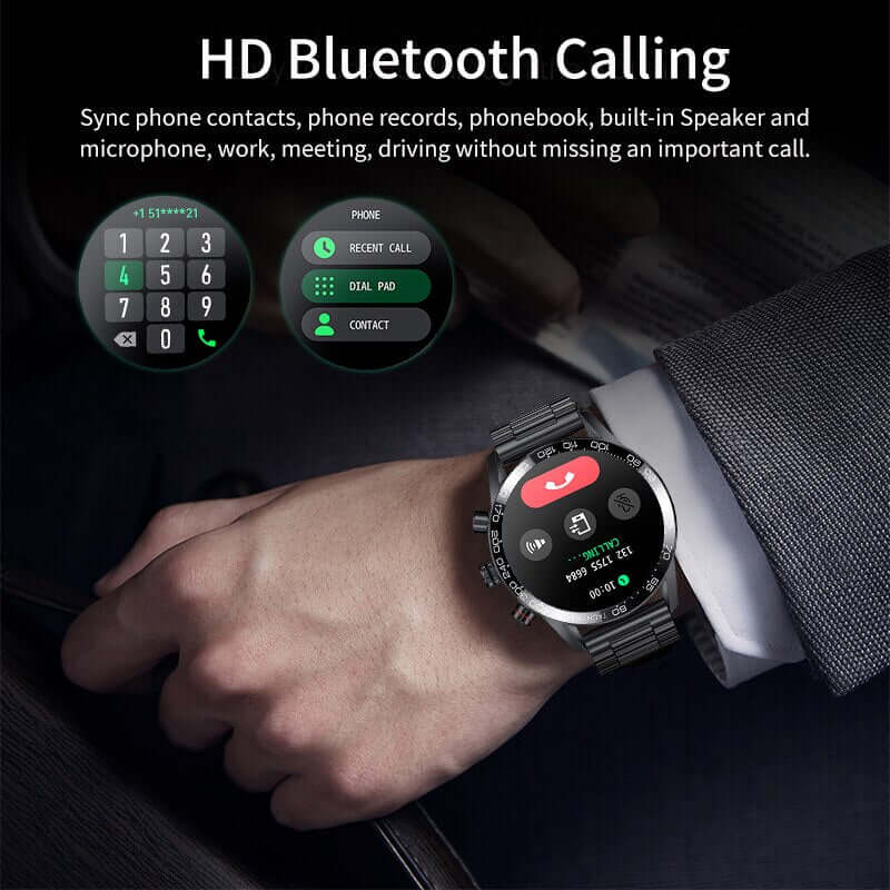 2023 LIGE Smart Watches For Men Smart Watch Bluetooth Call Smartwatch Fashion Business Clock New Smartband Man Fitness Tracker SARAOU