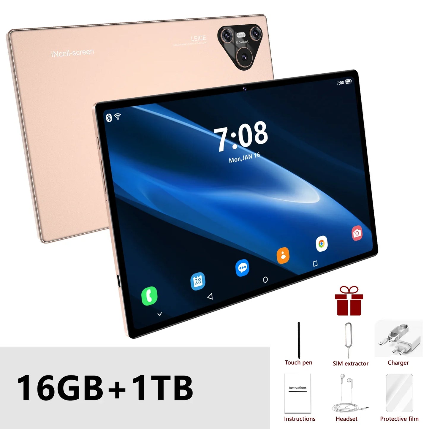 Tablette 2025 Clavier inclus, Version Globale