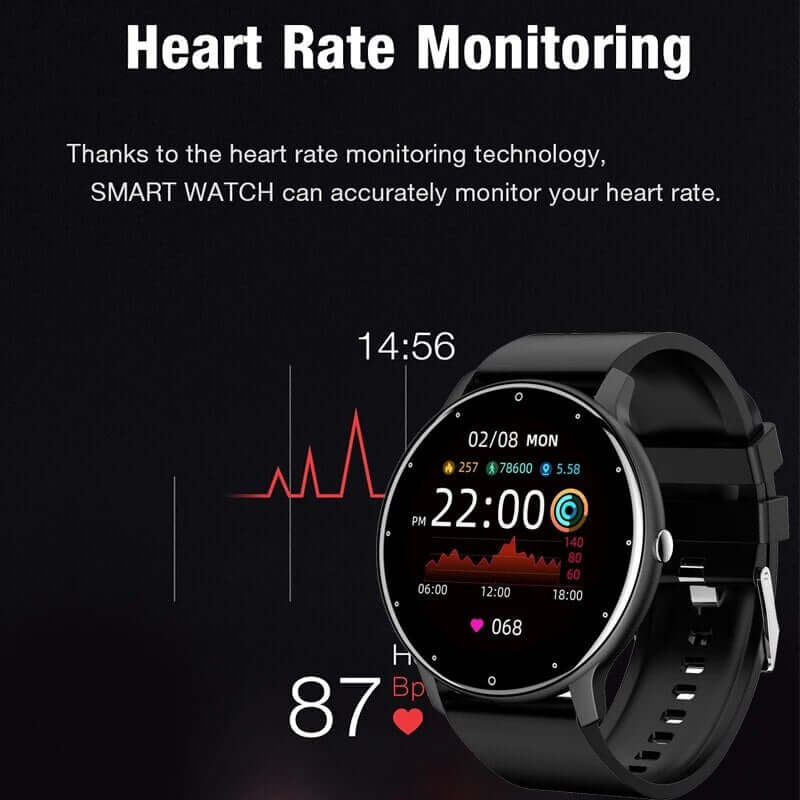 LIGE 2023 New Men Smart Watch Real-time Activity Tracker Heart Rate Monitor Sports Women Smart Watch Men Clock For Android IOS SARAOU