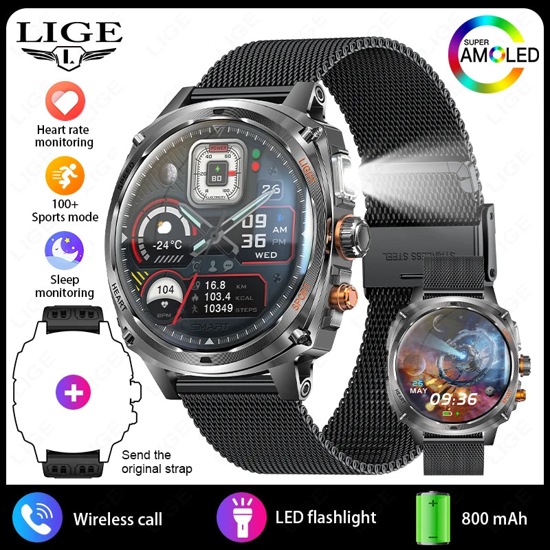 LIGE Montre Connectée Homme