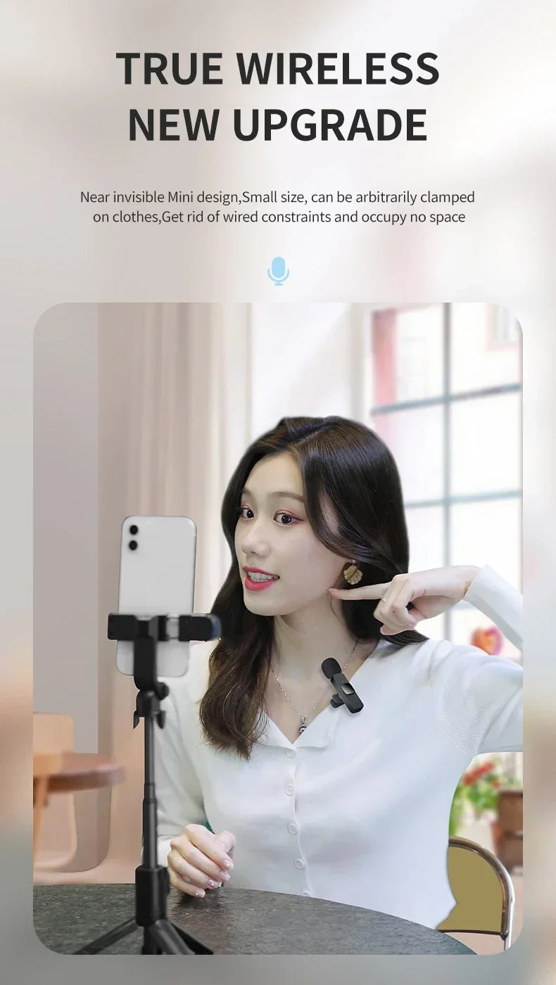 Basix Wireless Lavalier Microphone - High-Quality Audio for iPhone & YouTube