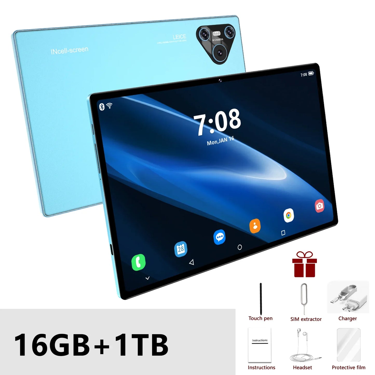 Tablette 2025 Clavier inclus, Version Globale