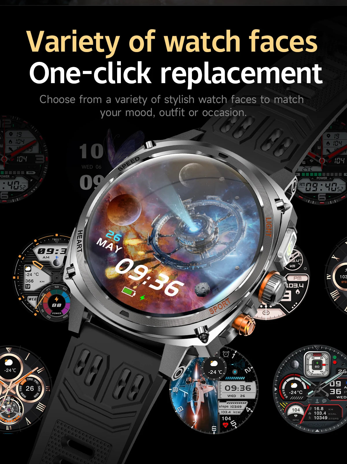 LIGE Montre Connectée Homme