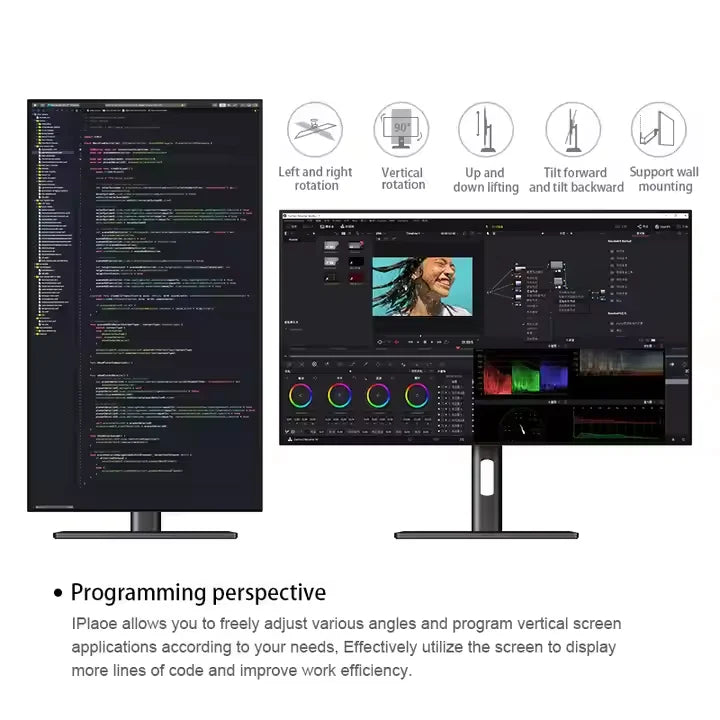 Moniteur PC 4K 27 Pouces IPS 60Hz