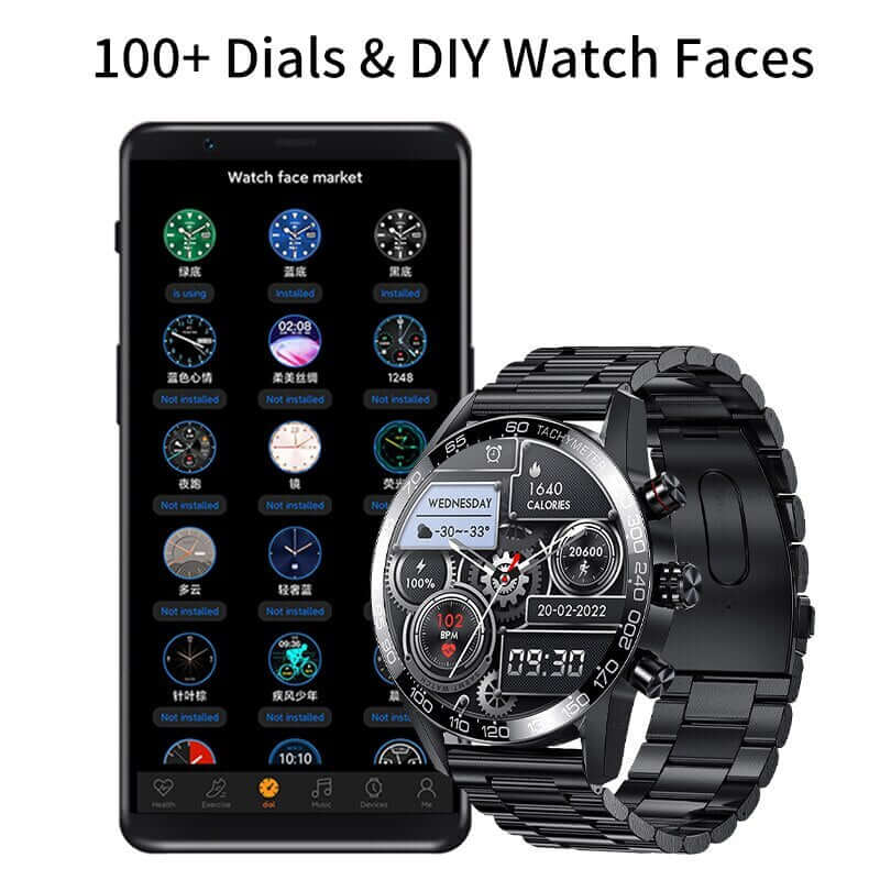 2023 LIGE Smart Watches For Men Smart Watch Bluetooth Call Smartwatch Fashion Business Clock New Smartband Man Fitness Tracker SARAOU