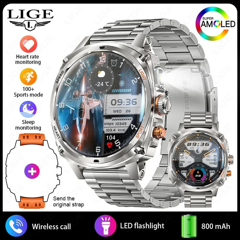 LIGE Montre Connectée Homme