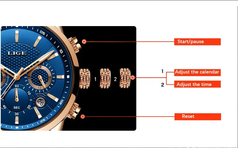 Montre Homme Luxe LIGE