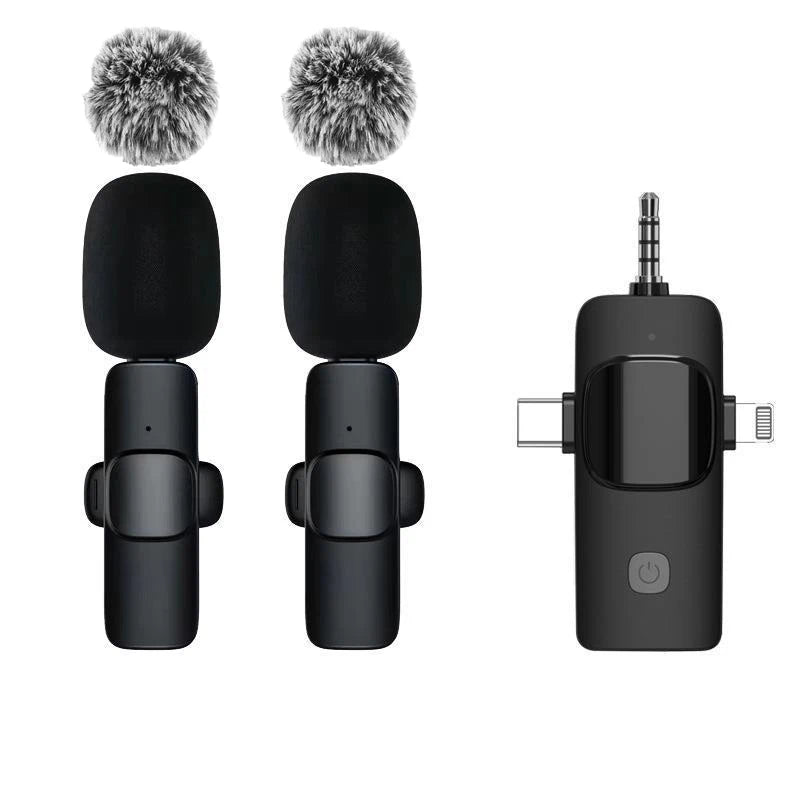 Basix Wireless Lavalier Microphone - High-Quality Audio for iPhone & YouTube