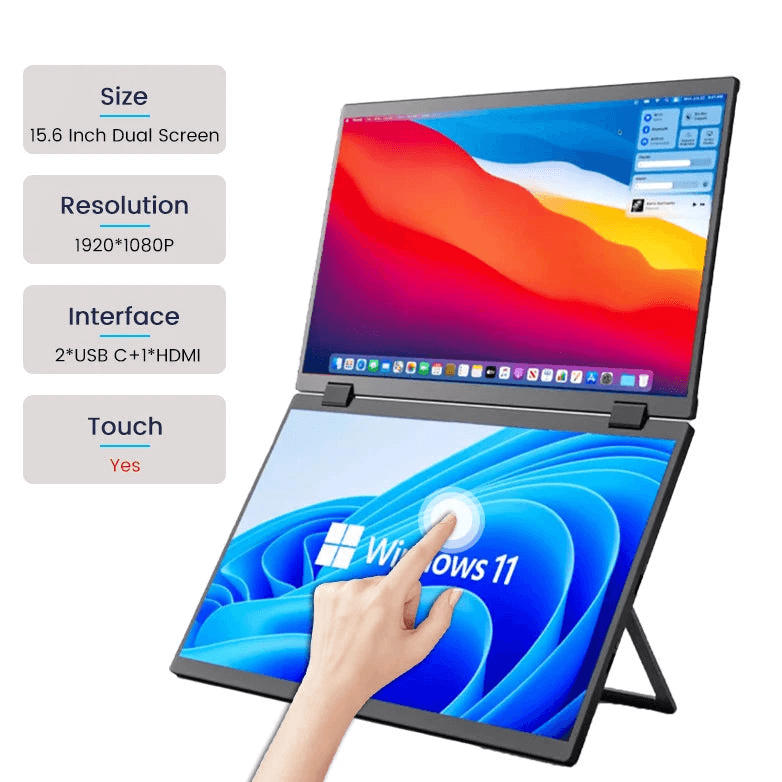 SARAOU Monitor "Dual Touch Portable 15.6"