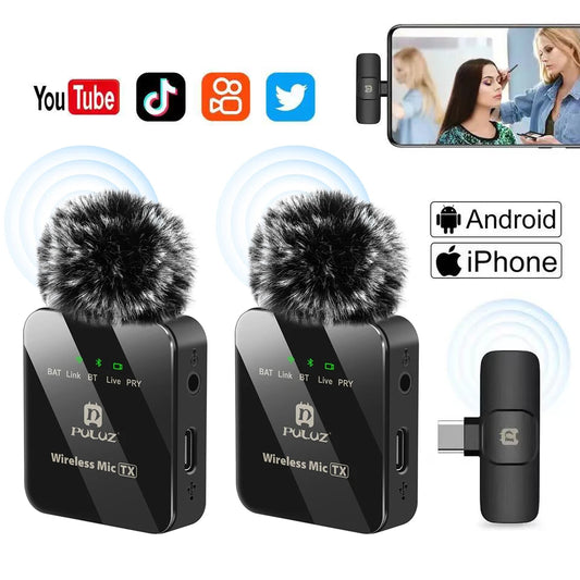 PULUZ Wireless Lavalier Microphone