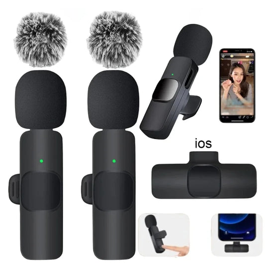 Basix Wireless Lavalier Microphone - High-Quality Audio for iPhone & YouTube