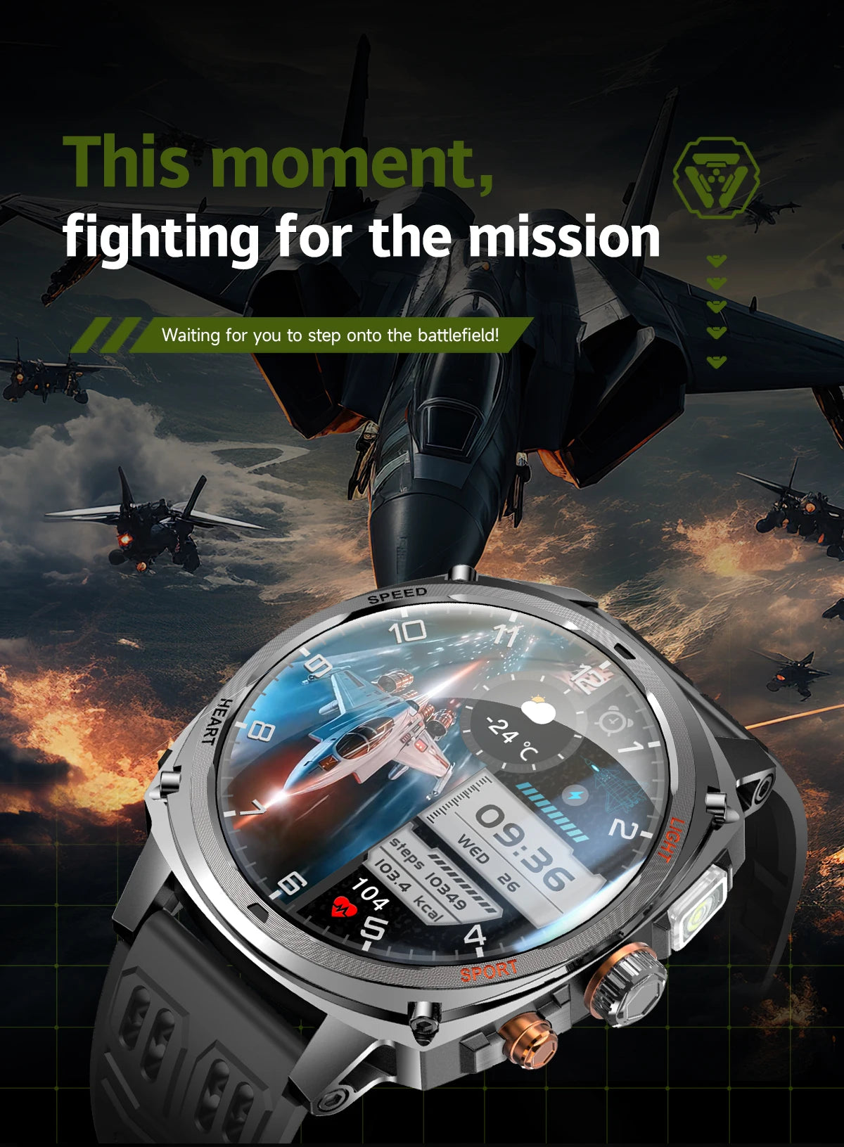 LIGE Montre Connectée Homme