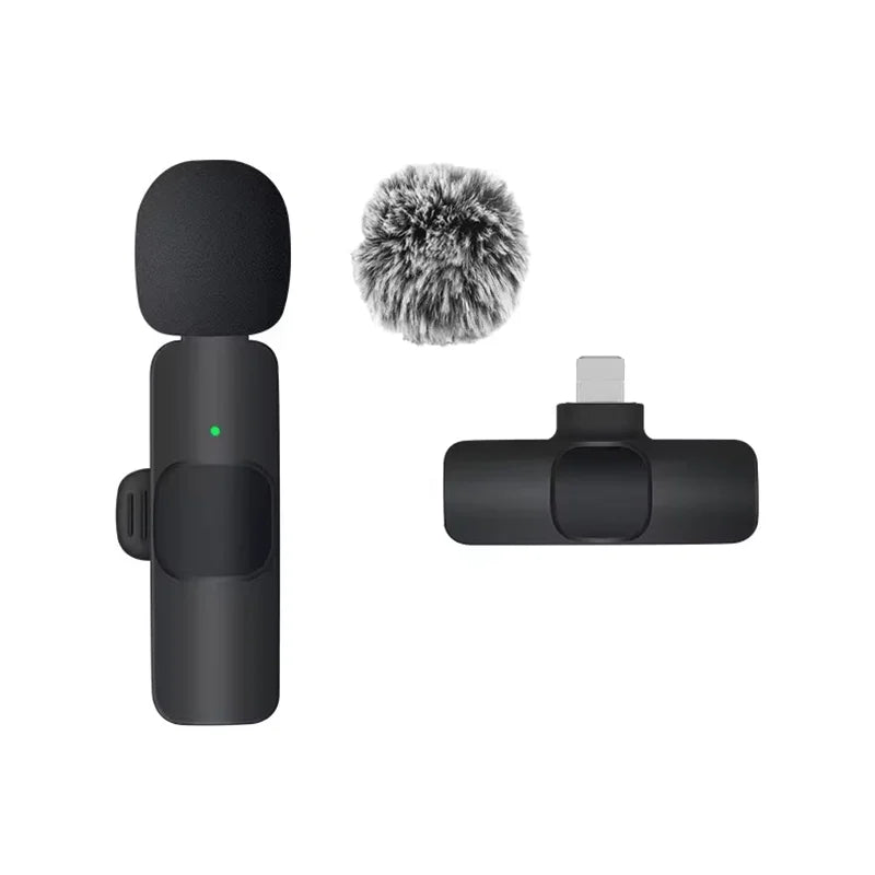 Basix Wireless Lavalier Microphone - High-Quality Audio for iPhone & YouTube