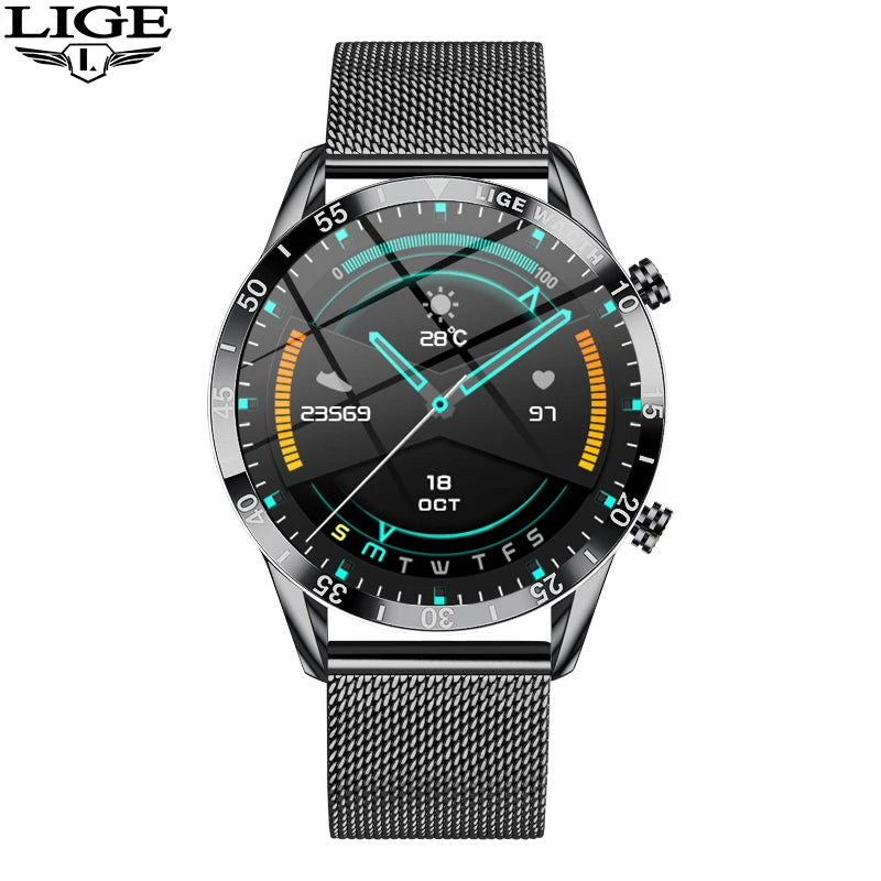Montre Connectée Homme LIGE - Écran HD