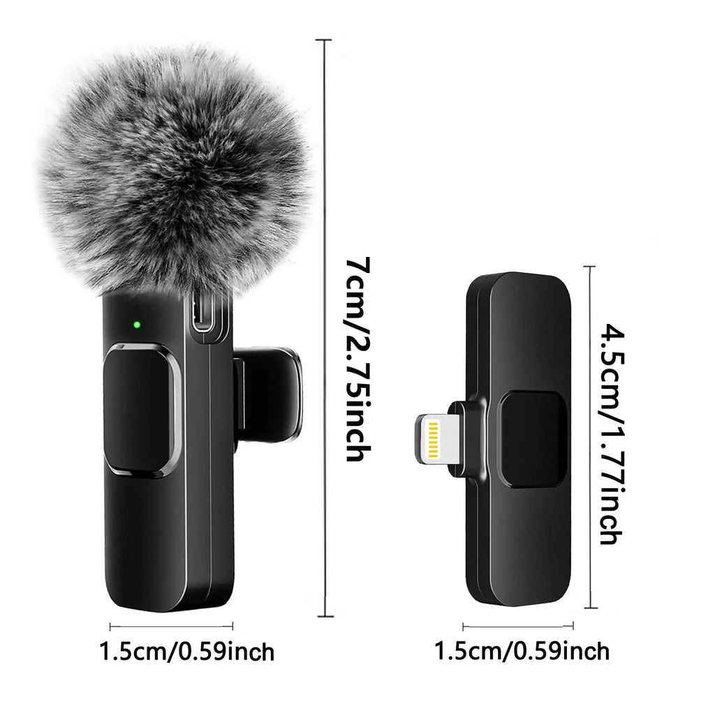 Micro Cravate Sans Fil - Enregistrement Audio & Vidéo | iPhone, Android, PC & Gaming