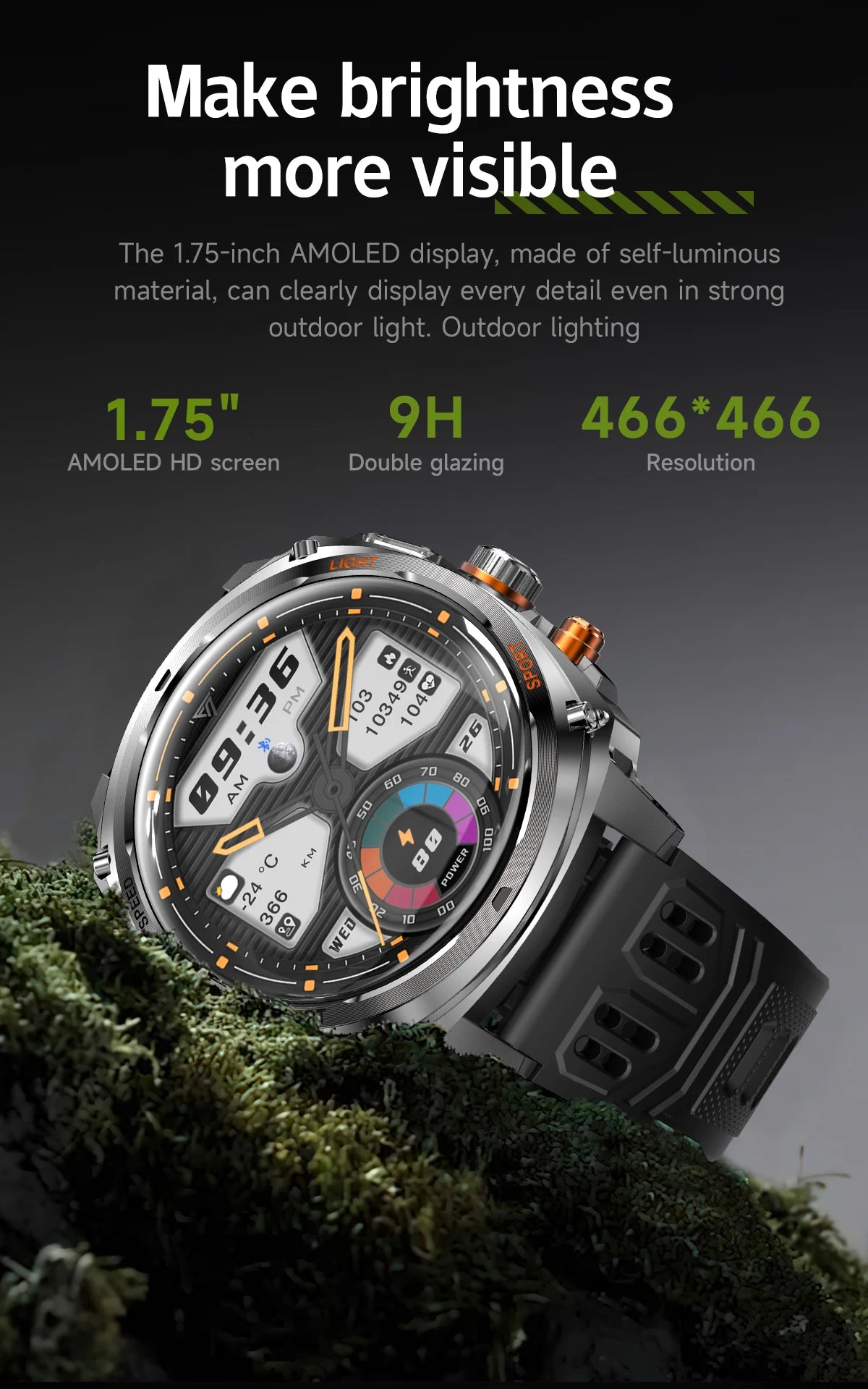 LIGE Montre Connectée Homme