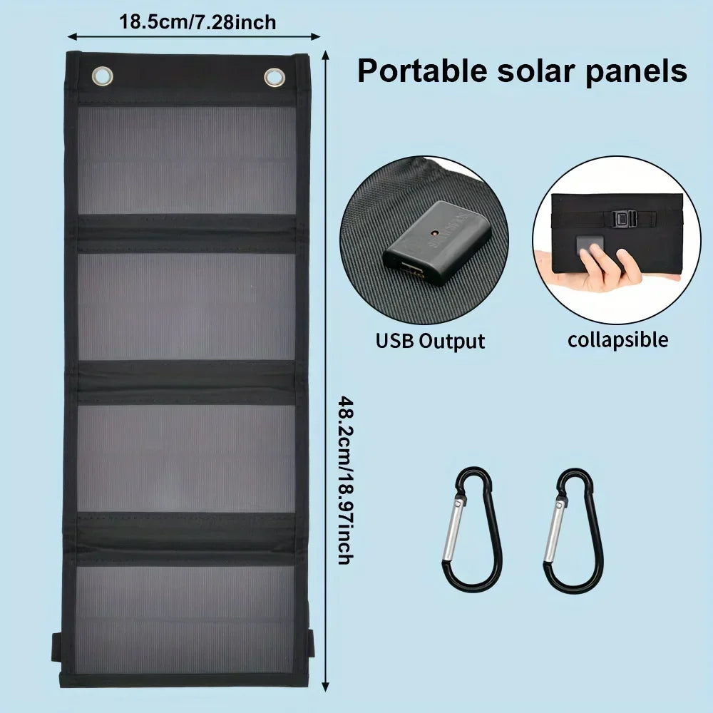 Panneau Solaire Portable 45W USB 12V