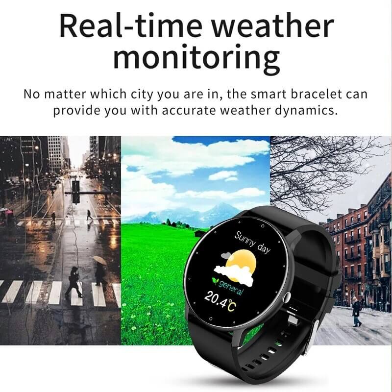 LIGE 2023 New Men Smart Watch Real-time Activity Tracker Heart Rate Monitor Sports Women Smart Watch Men Clock For Android IOS SARAOU