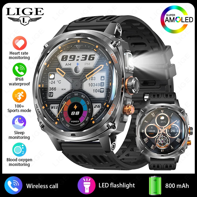 LIGE Montre Connectée Homme