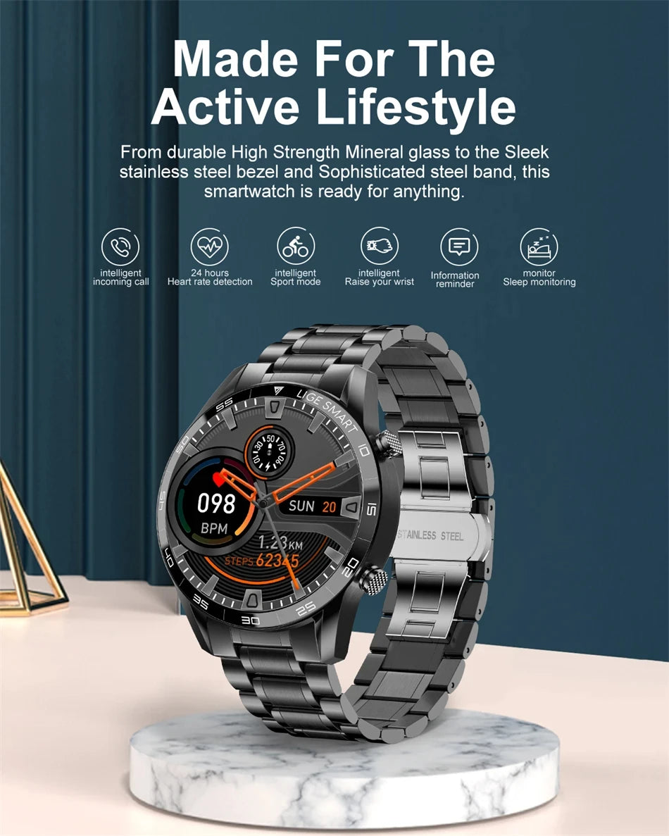 Montre Connectée Homme LIGE - Écran HD