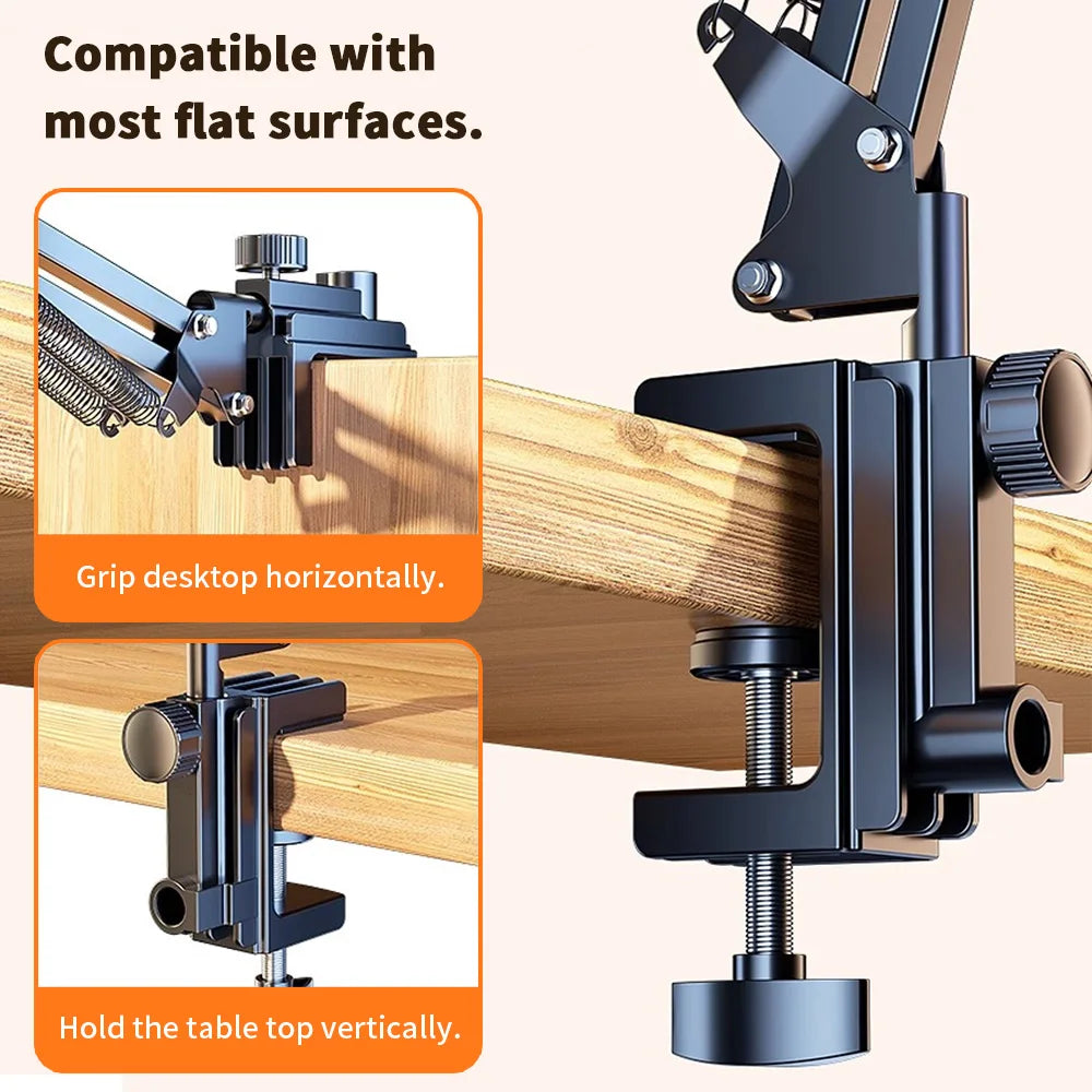 Support tablette pour lit avec bras métal 90cm et rotation 360°