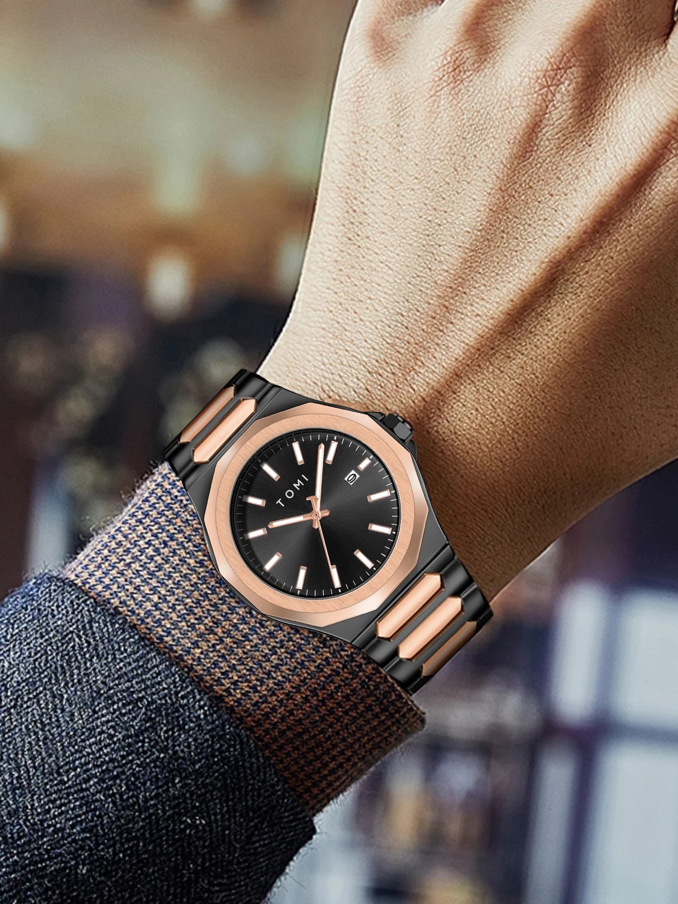Montre Homme TOMI Luxury Or Rose