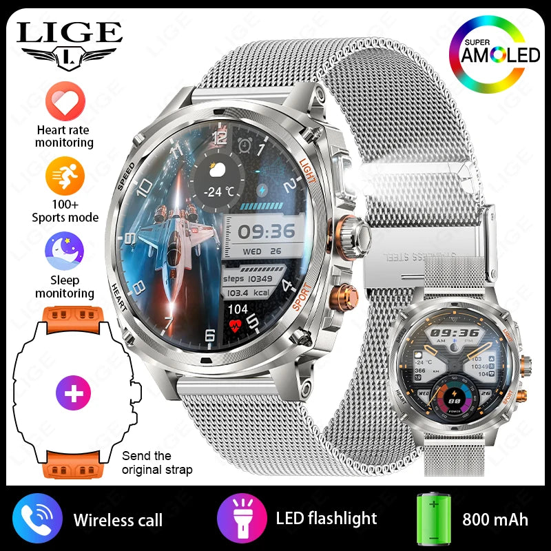 LIGE Montre Connectée Homme
